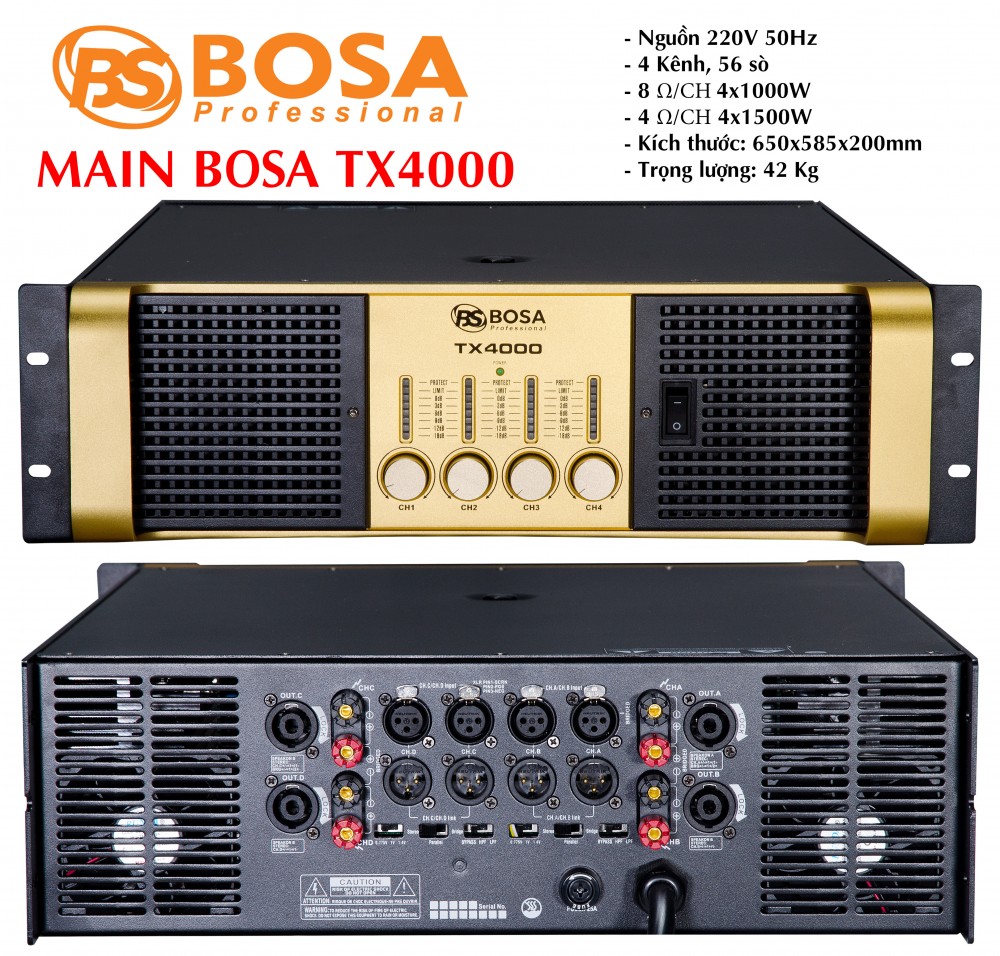 Main 4 Kênh Bosa TX4000