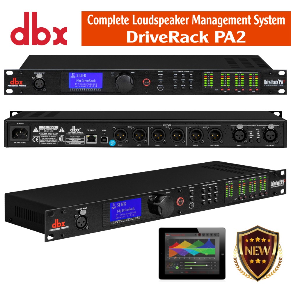 Bộ xử lý tín hiệu âm thanh DBX DriveRack PA2