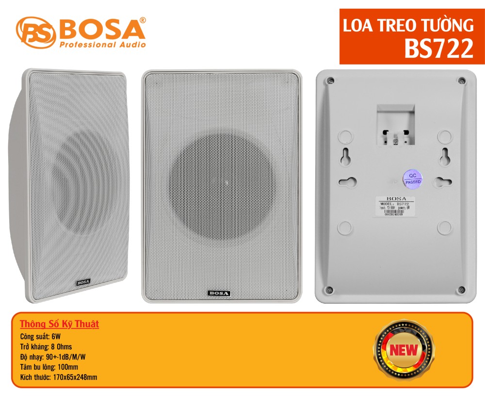 LOA TREO TƯỜNG BOSA BS722