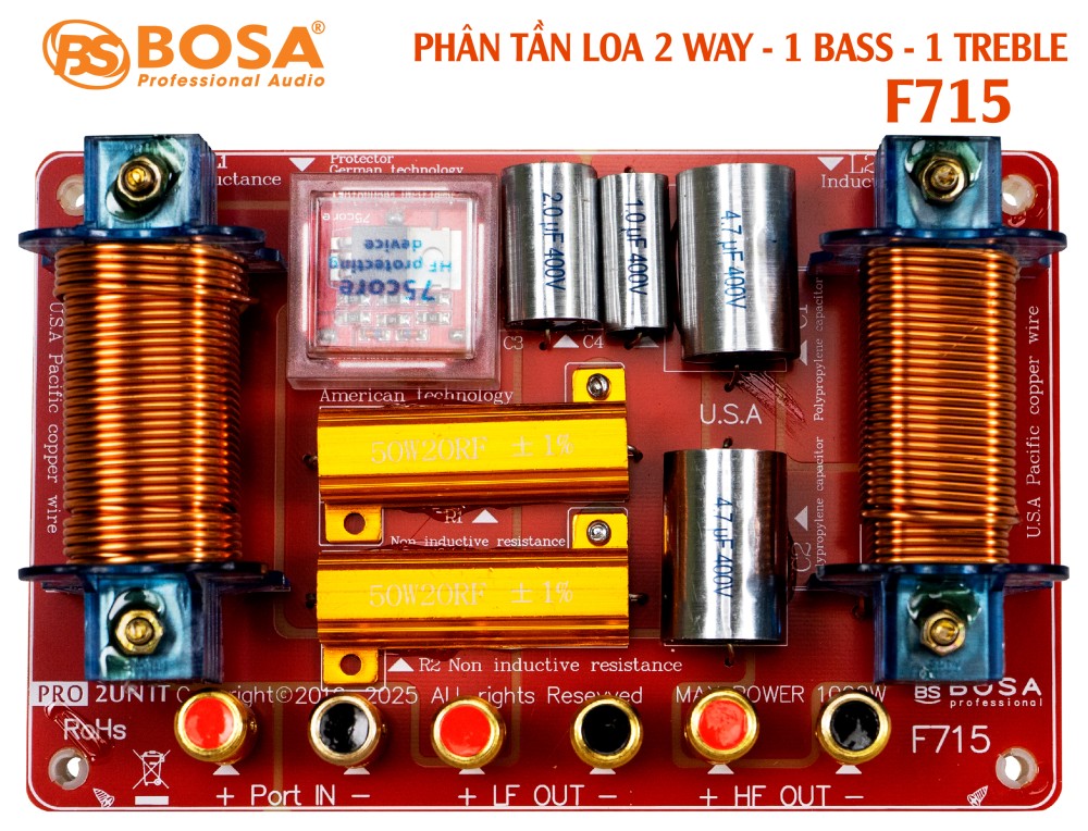 PHÂN TẦN LOA BOSA F715