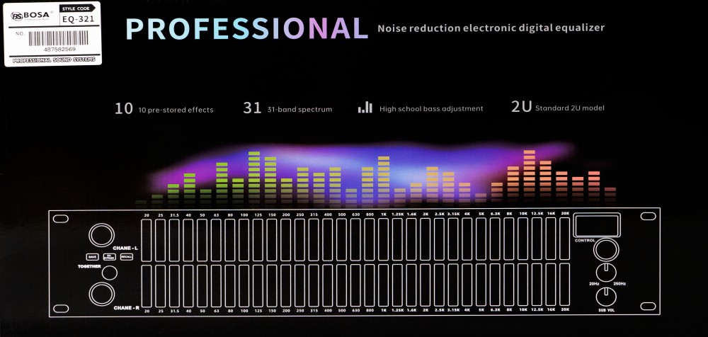 EQUALIZER BOSA 321 DSP