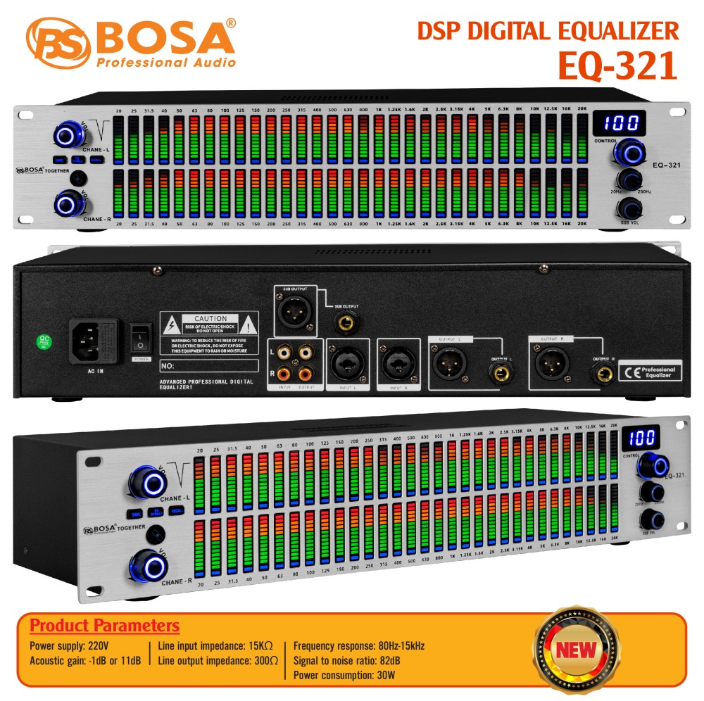 EQUALIZER BOSA 321 DSP