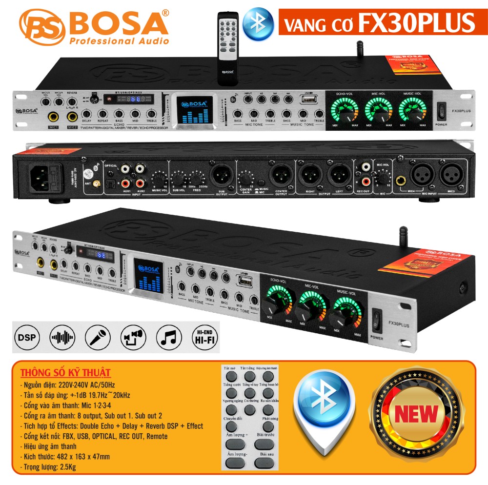 VANG CƠ BOSA FX30 PLUS - TRẮNG