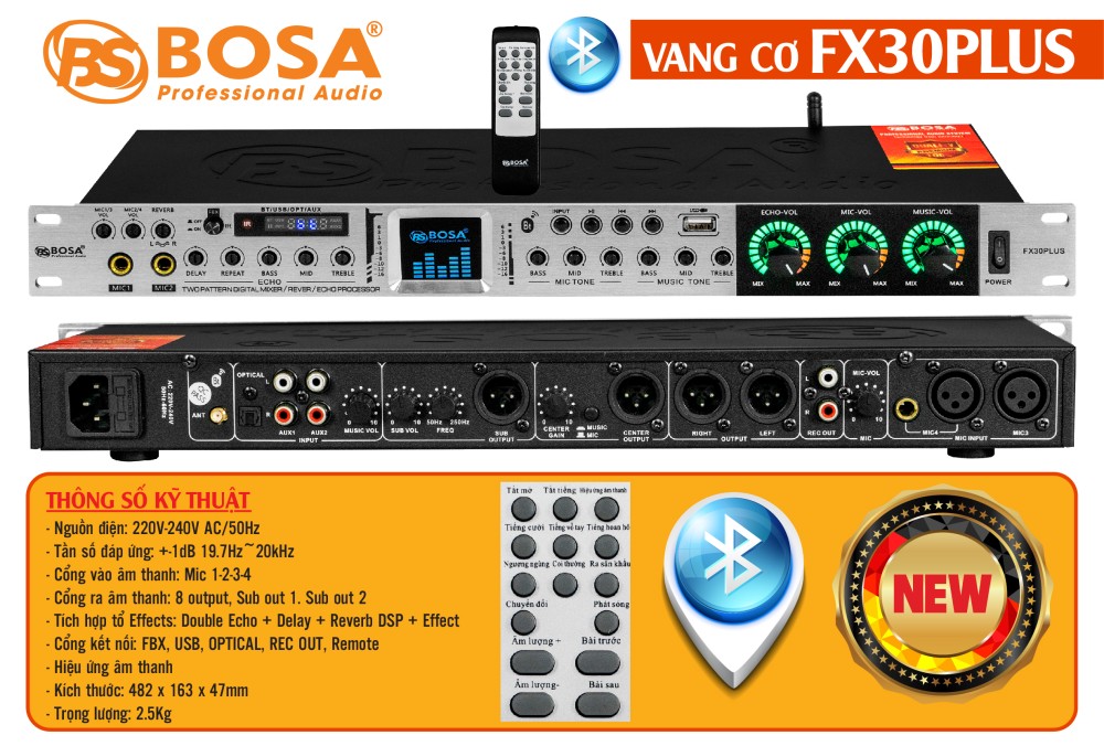 VANG CƠ BOSA FX30 PLUS - TRẮNG