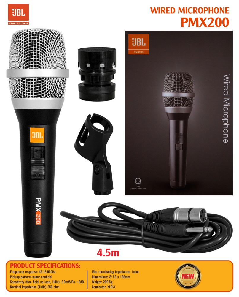 MICRO CÓ DÂY JBL PMX200