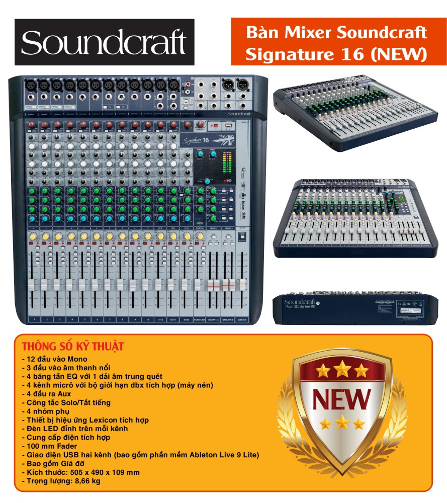 MIXER SOUNCRAFT 16