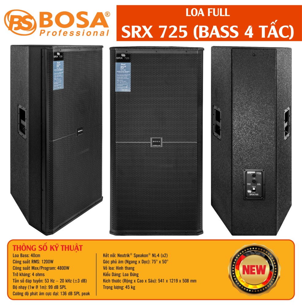 LOA FULL ĐÔI BOSA SRX725